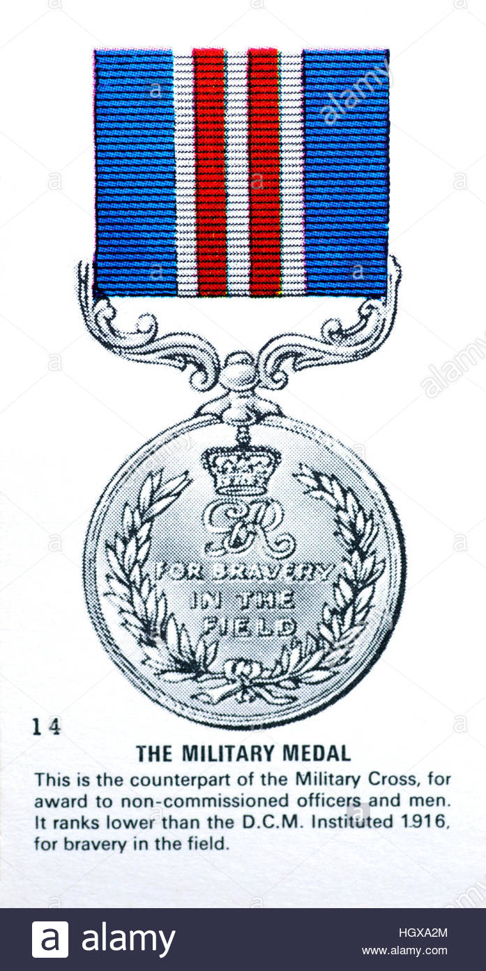 The Military Medal British Medal Awarded To Ncos For Bravery In