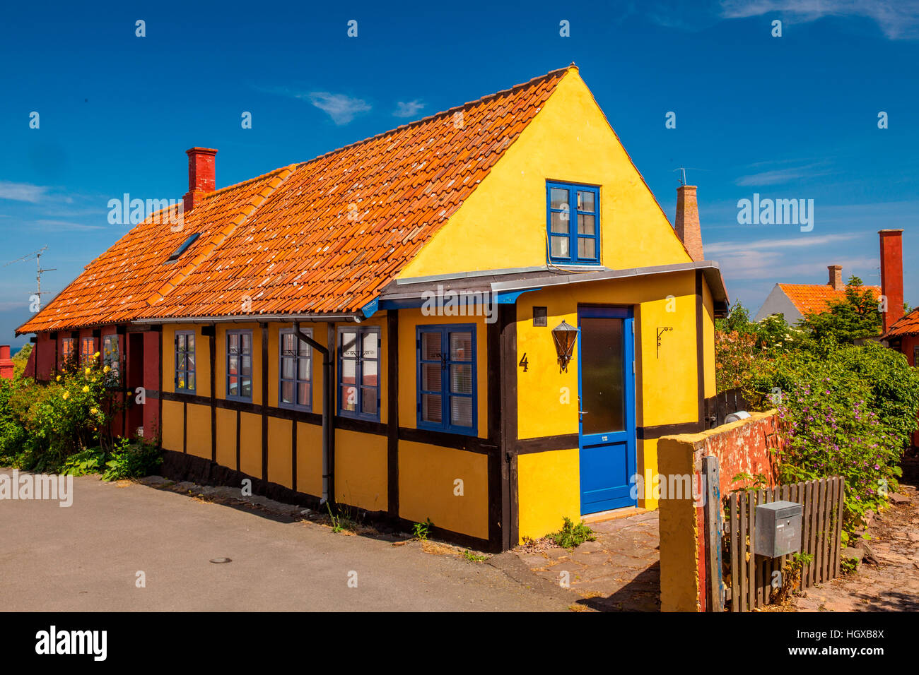 Sandvig, Bornholm Island, Denmark Stock Photo Alamy
