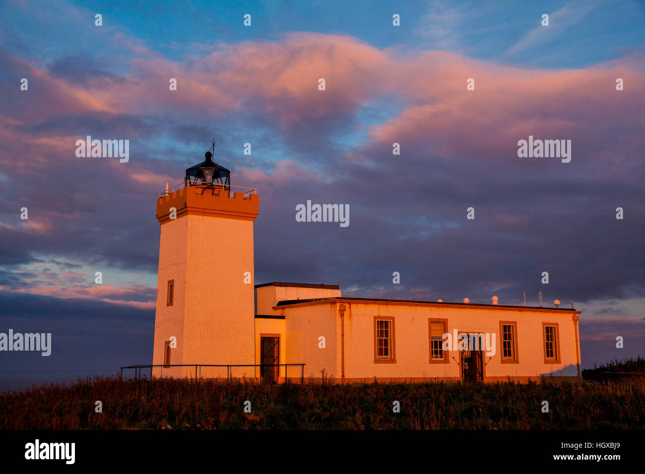 Lighthouse, John O'Groats, Scotland, UK Stock Photo