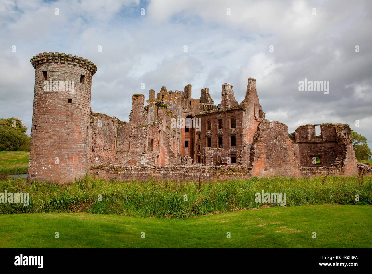 Caerlaverock Castle, Scotland, Uk Stock Photo
