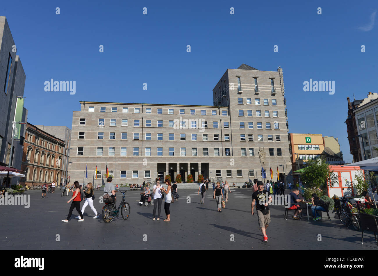 Ratshof, Marktplatz Halle an der Saale, Sachsen-Anhalt, Deutschland Stock Photo