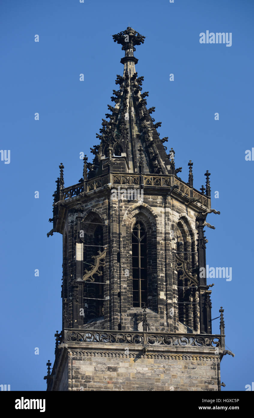 Kirchturm, Magdeburger Dom, Am Dom, Magdeburg, Sachsen-Anhalt, Deutschland Stock Photo