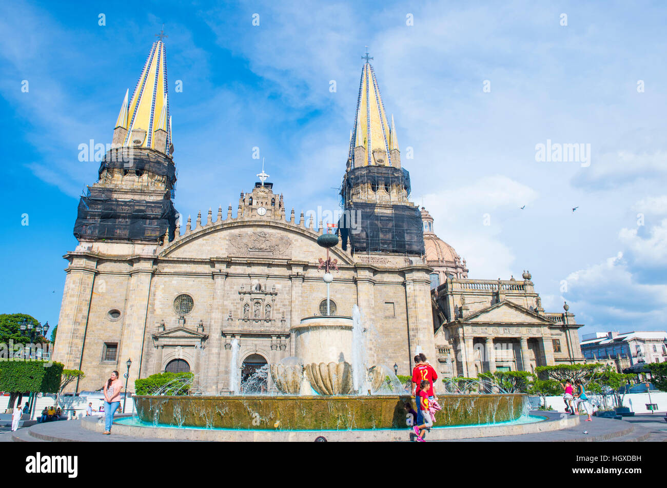 GUADALAJARA , MEXICO AUG 29 The Guadalajara Cathedral in