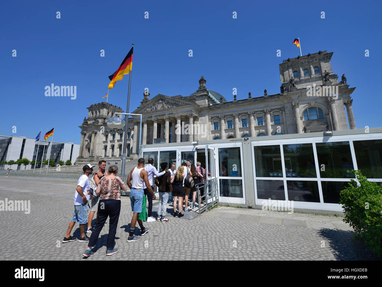 Pavillon, Besucher, Reichstag, Tiergarten, Mitte, Berlin, Deutschland Stock Photo