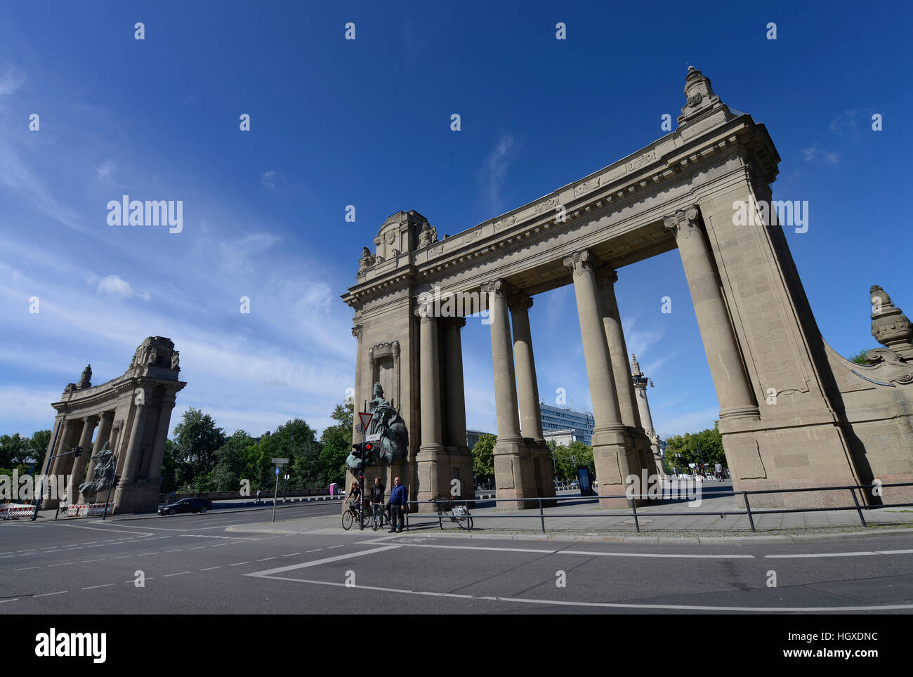 Charlottenburger Tor, Strasse des 17. Juni, Charlottenburg, Berlin, Deutschland Stock Photo