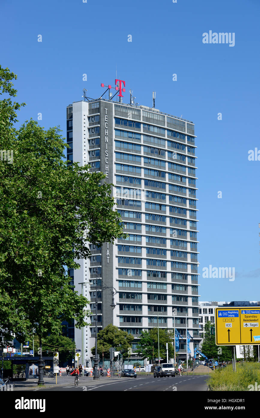 Telefunken-Hochhaus, Ernst-Reuter-Platz, Charlottenburg, Berlin, Deutschland Stock Photo