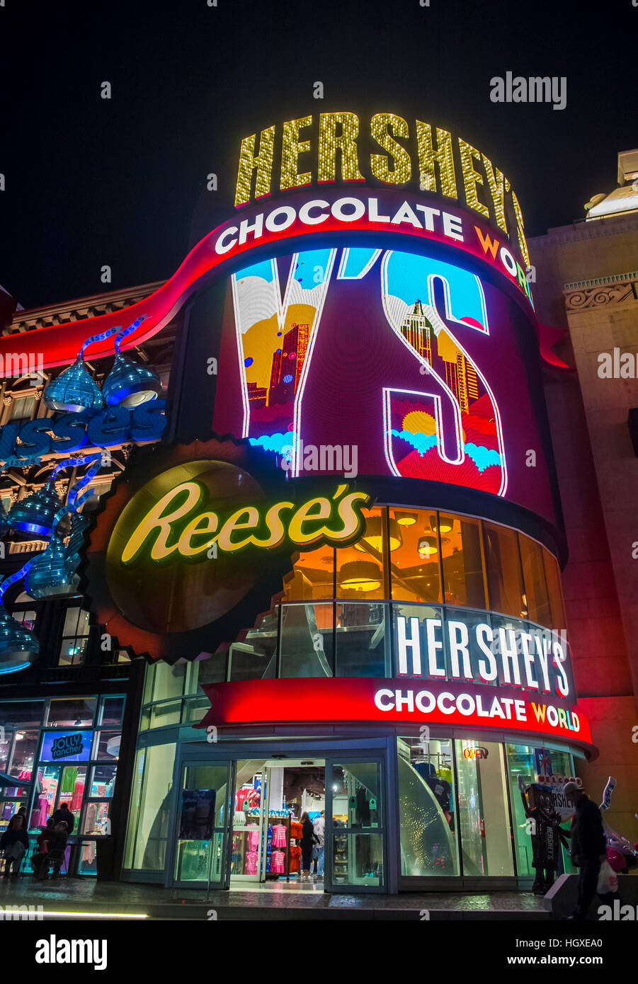 The Hershey's Chocolate World store in New yorkNew York hotel in Las