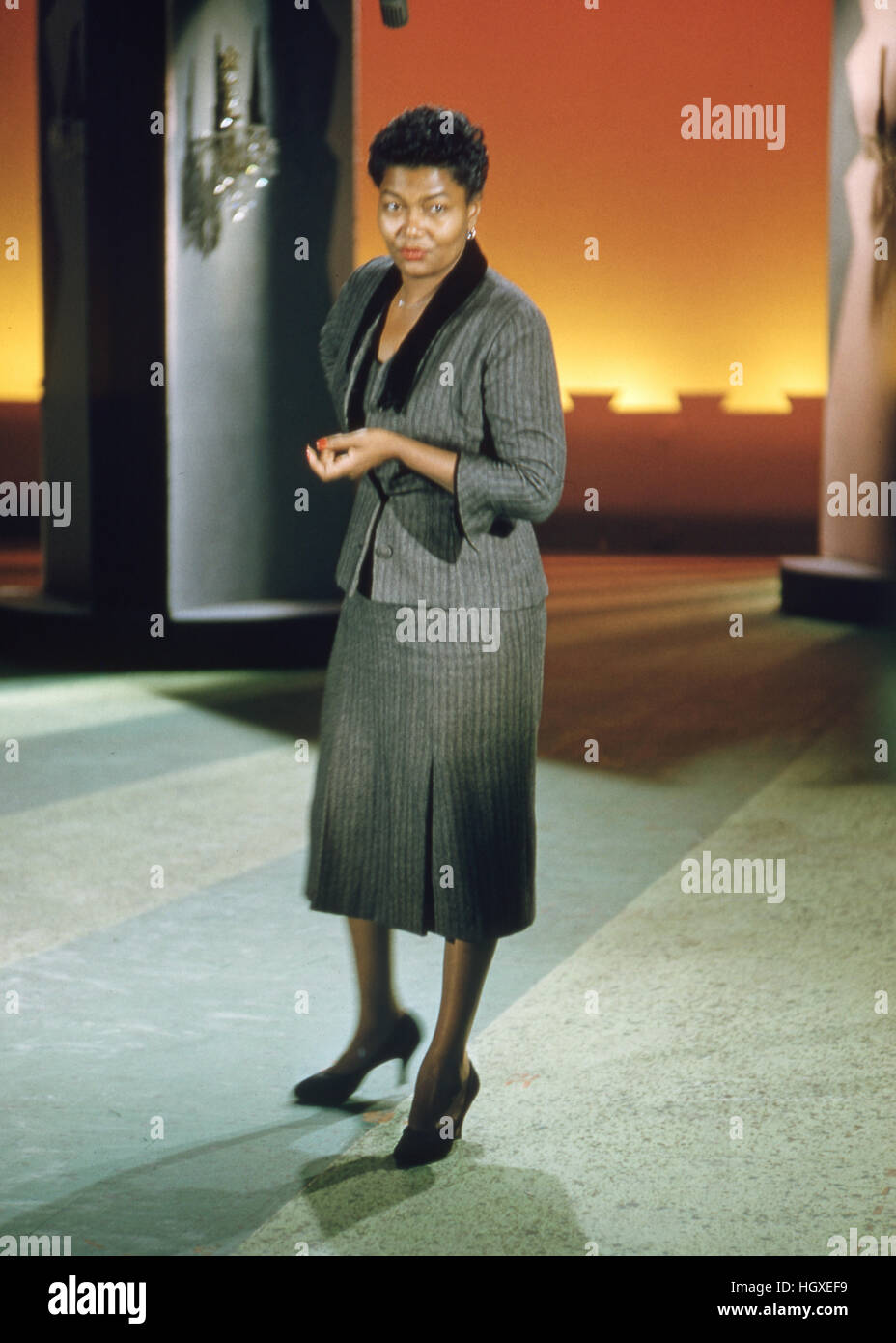 Pearl Bailey, in an appearance on the Perry Como Show Stock Photo