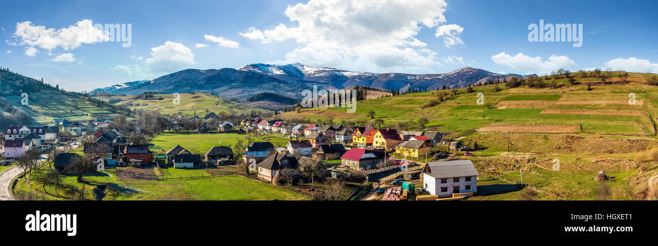 Panorama the village hi-res stock photography and images - Alamy