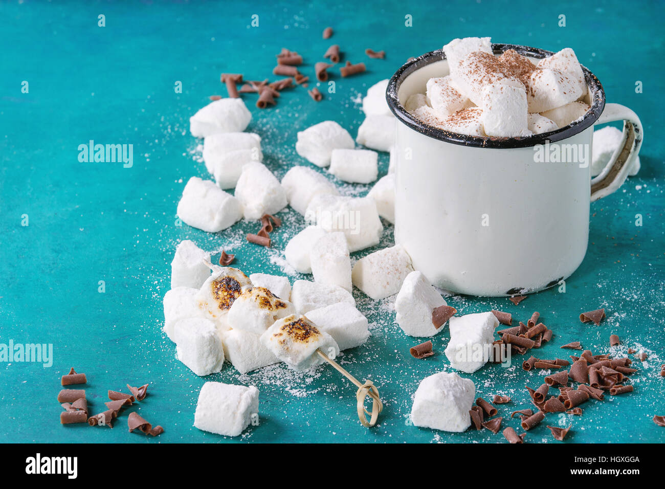 Homemade vanilla marshmallow Stock Photo Alamy