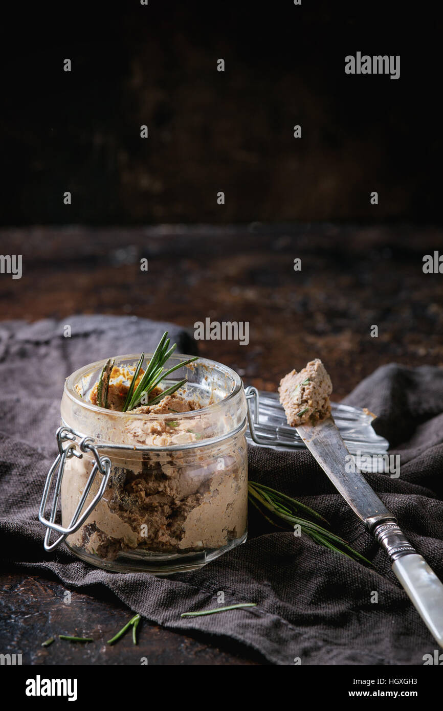 Homemade chicken liver pate Stock Photo - Alamy