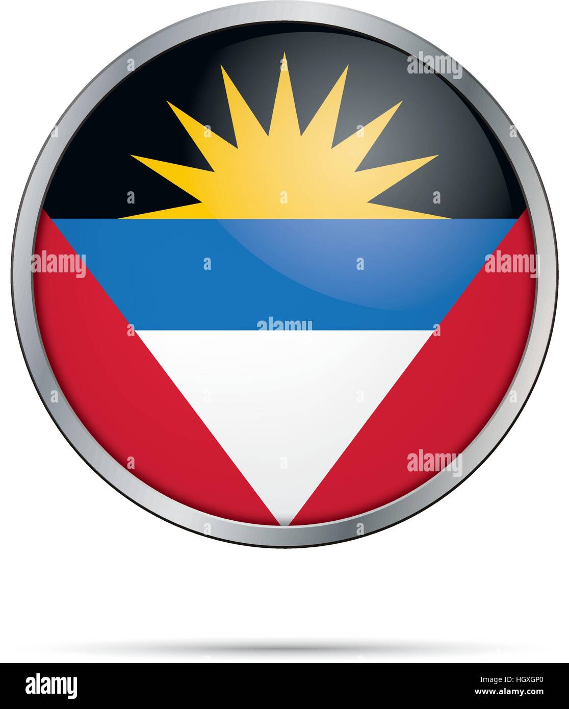 Flag of the antigua barbuda hi-res stock photography and images - Alamy