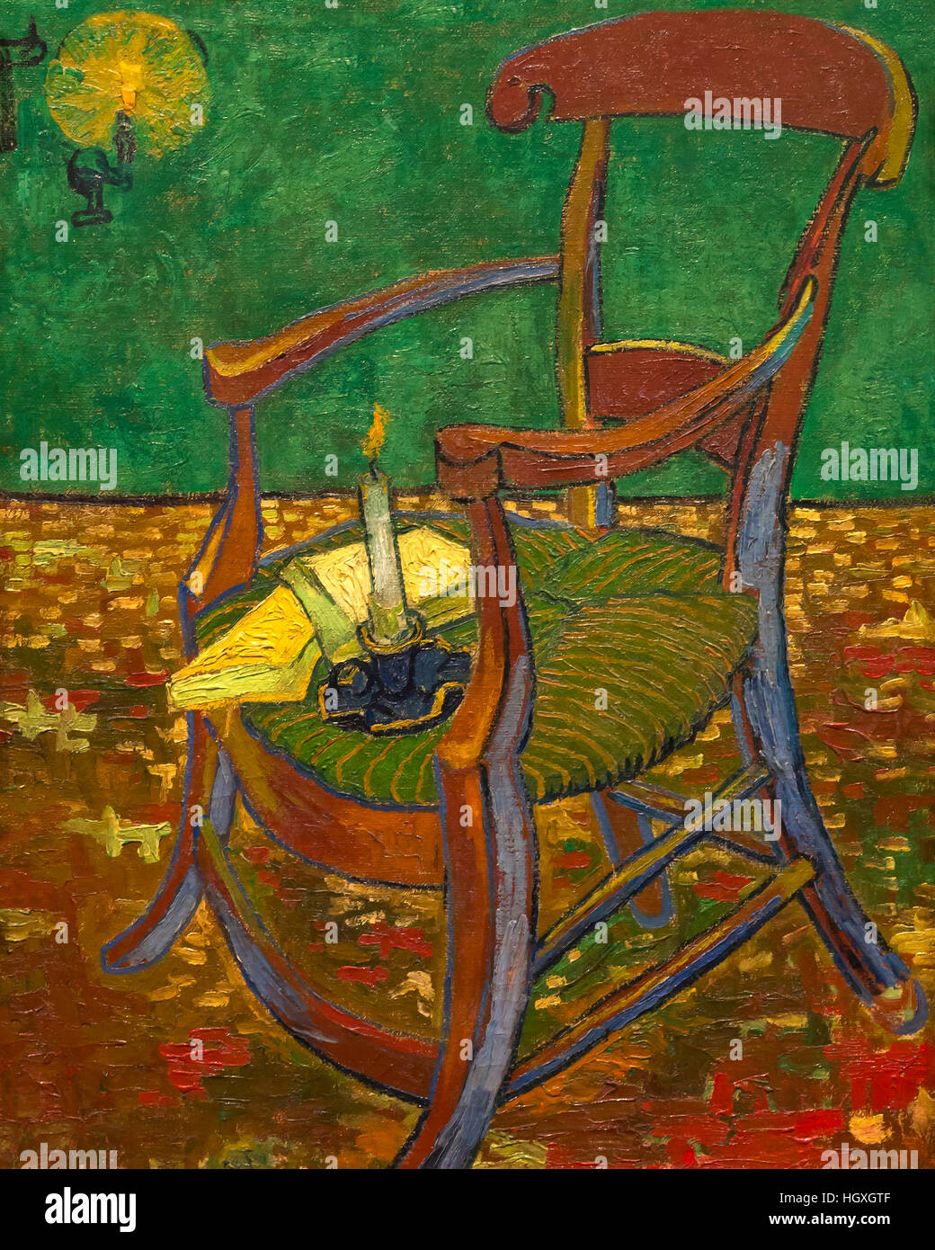 Gauguin's chair vincent van gogh hires stock photography and images