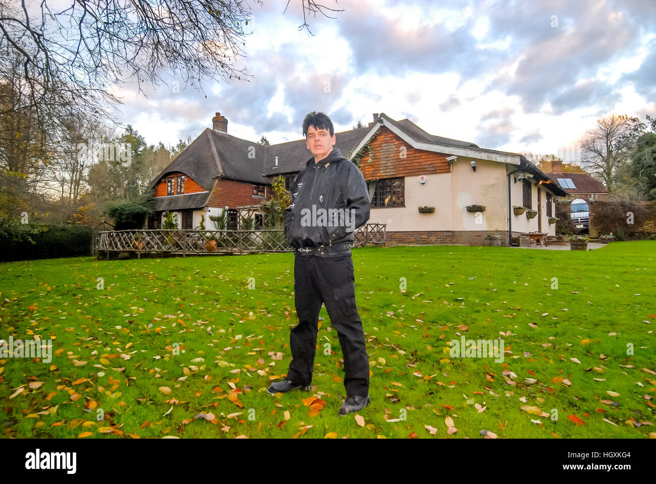 Musician Gary Numan, at home in Waldron, East Sussex Stock