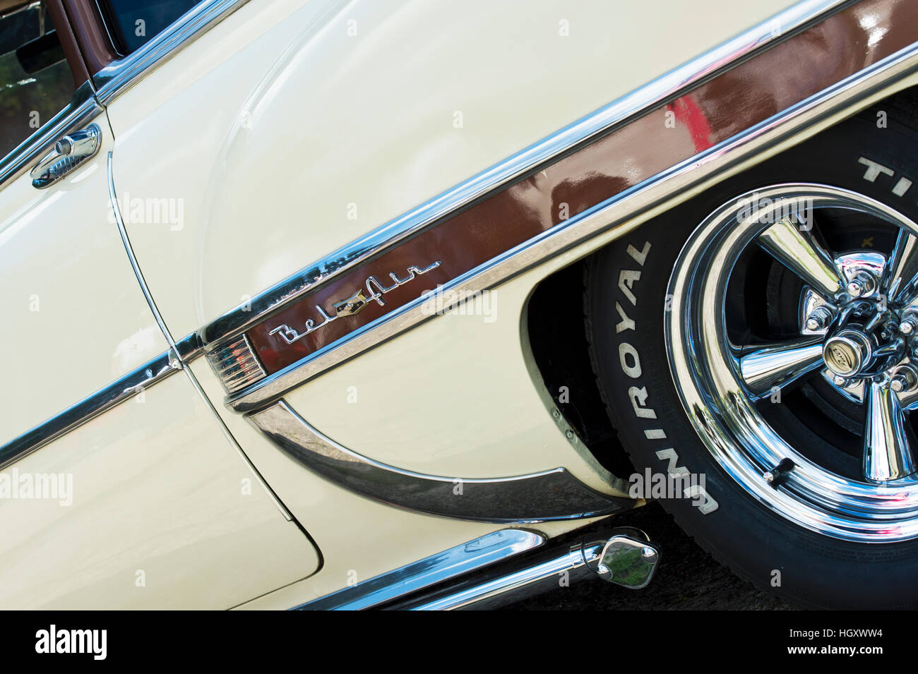 1953 Chevrolet Bel air Abstract. Classic American car Stock Photo