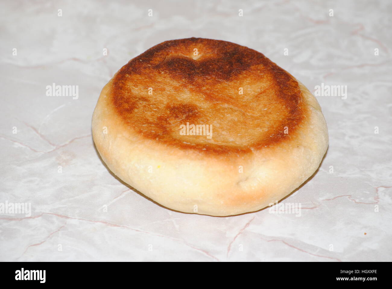 Bread bun isolated on a white background Stock Photo