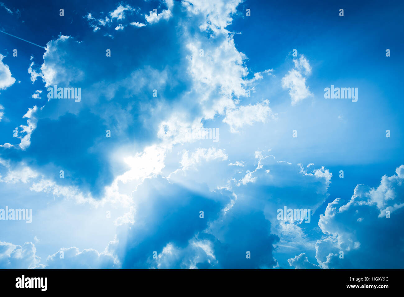 Cloudy Heavenly Sky Stock Photo - Alamy