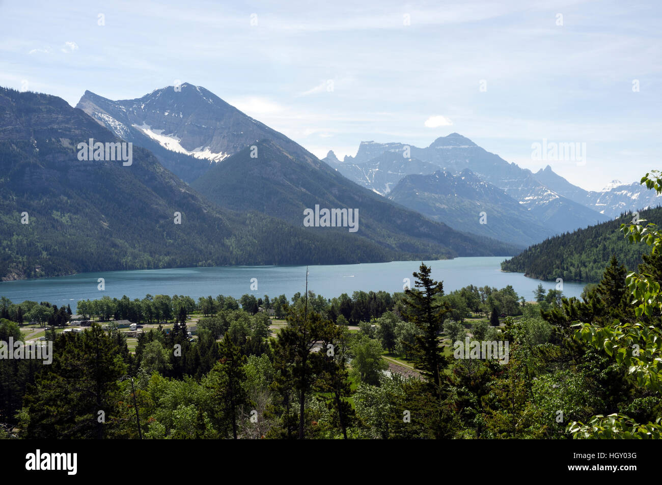 Waterton Lakes National Park Stock Photo Alamy