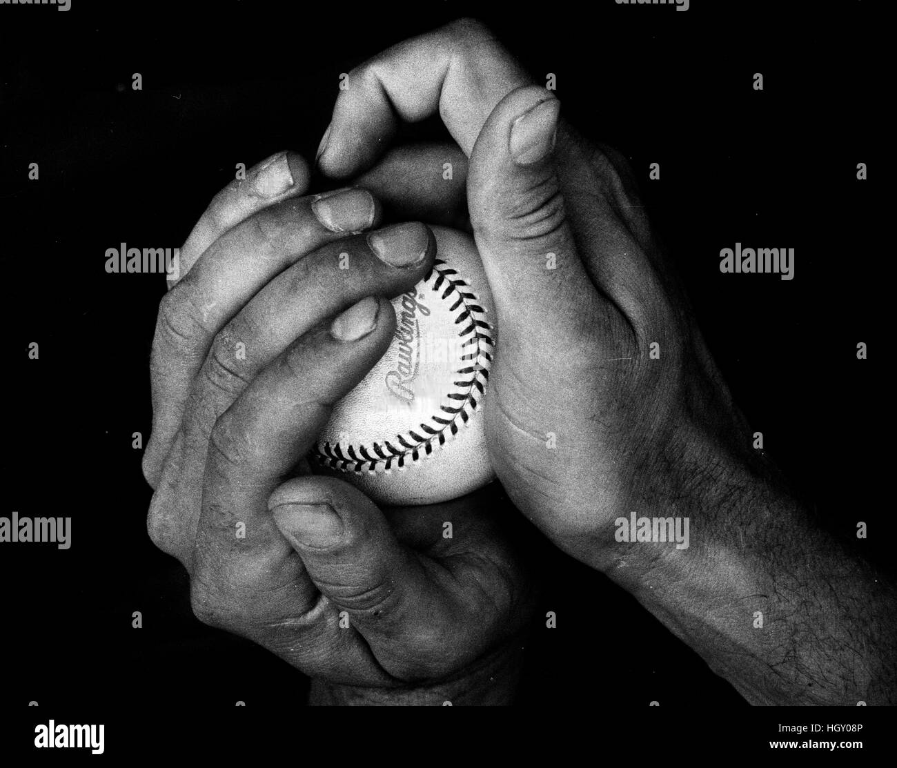 "Mudding the Ball" baseball being rubbed with mud before going into the