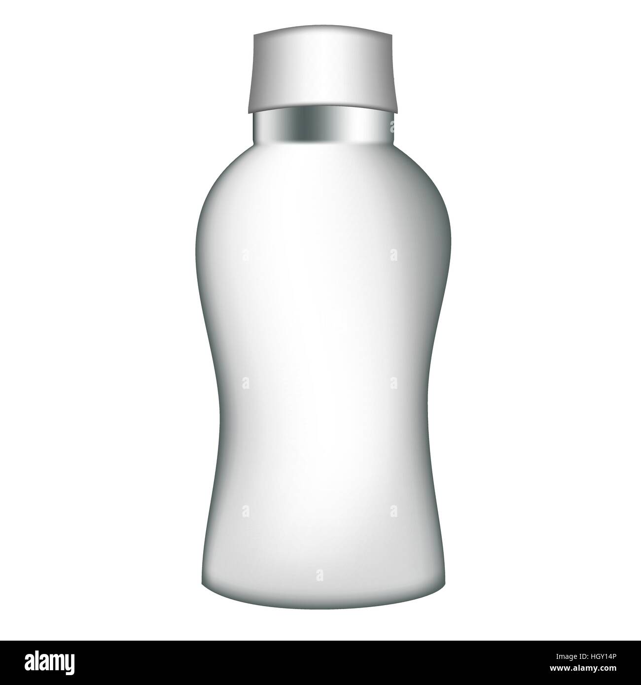 Cosmetic plastic bottle isolated on white background Stock Vector Image ...
