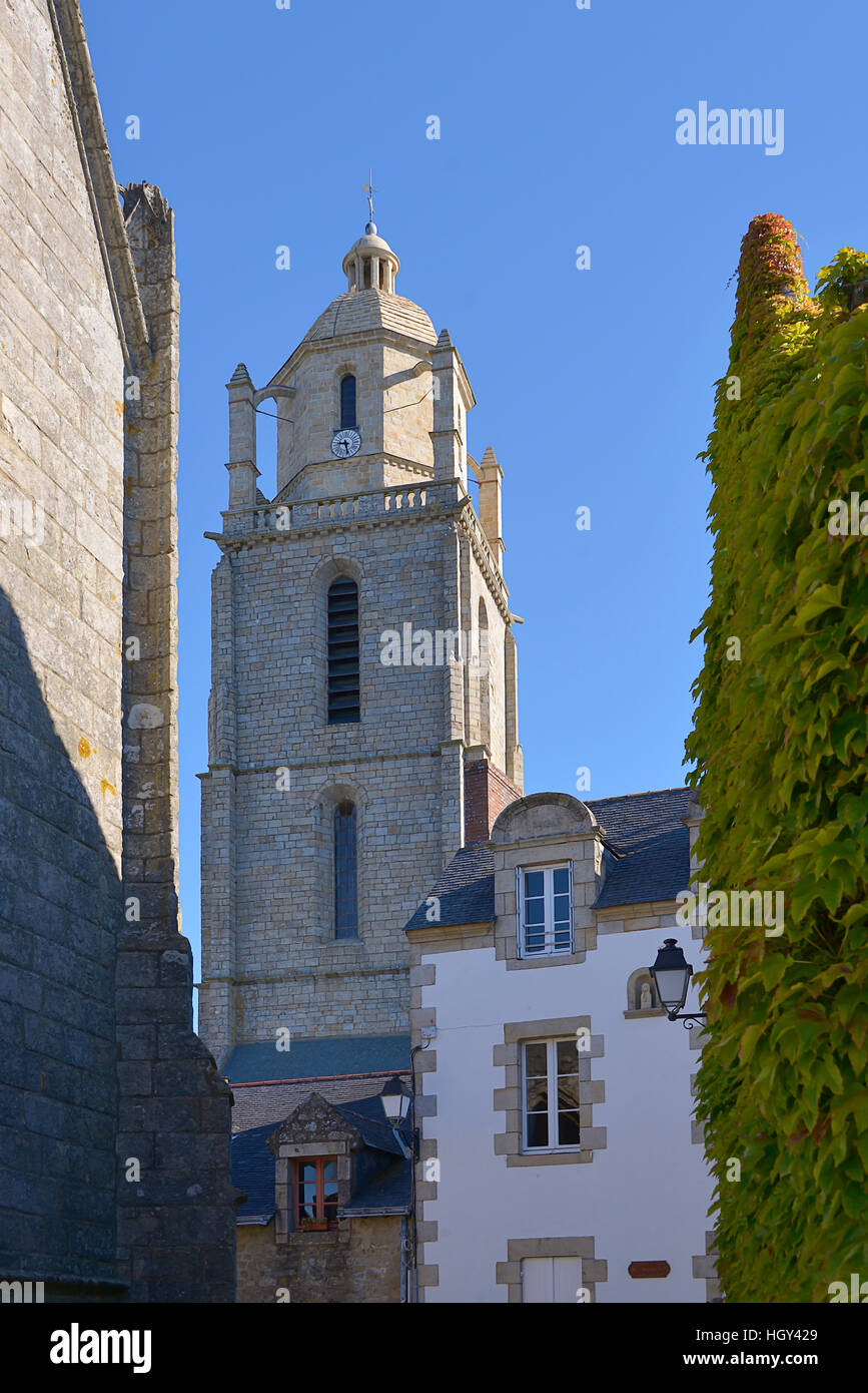 Church at Batz-sur-Mer in France Stock Photo