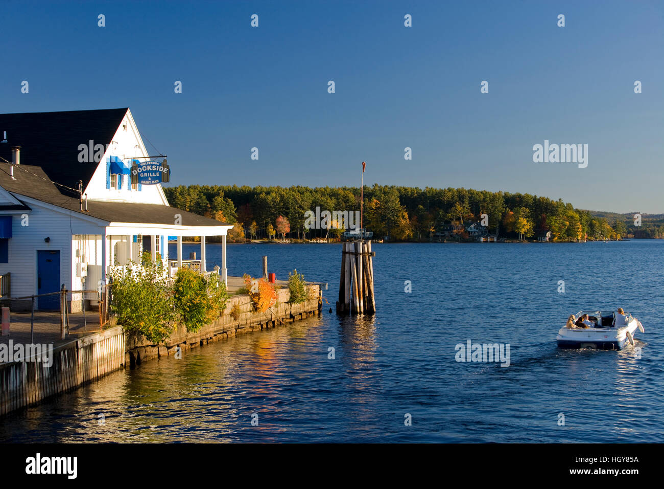 Wolfeboro Dockside Grille on Lake Winnipesauke in Wolfeboro, New