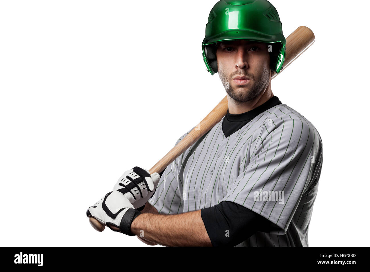 New Varsity Baseball Green White Mens Slim Fit