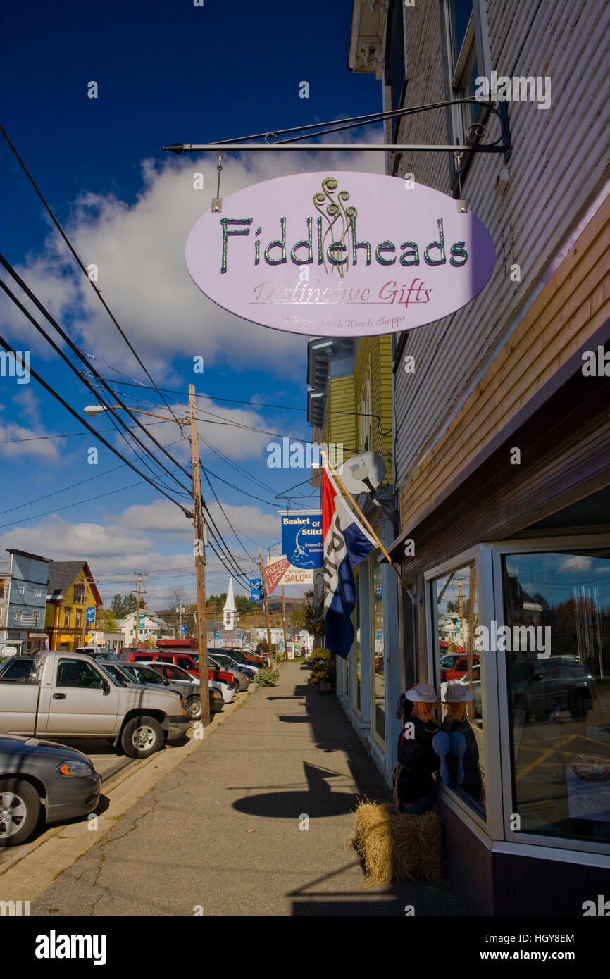 A street scene in Colebrook, New Hampshire Stock Photo Alamy