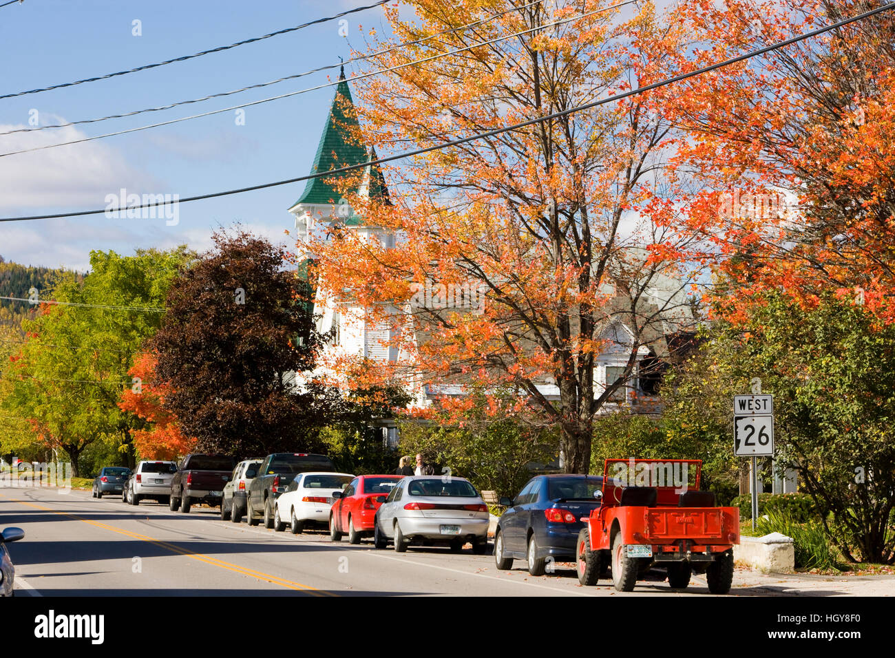 A street scene in Colebrook, New Hampshire Stock Photo Alamy