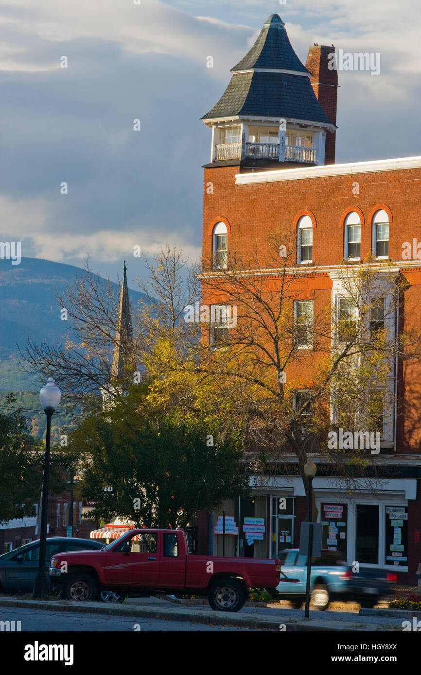 Downtown Claremont, New Hampshire. Stock Photo