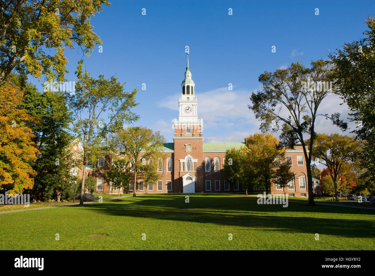 Dartmouth college new hampshire green hires stock photography and