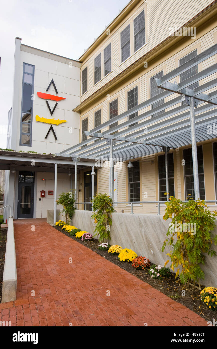 The AVA Gallery and Art Center in Lebanon, New Hampshire Stock Photo