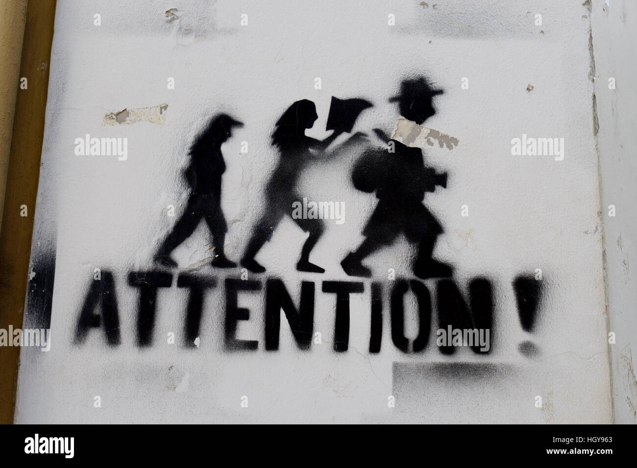 Pickpocket warning sign hi-res stock photography and images - Alamy