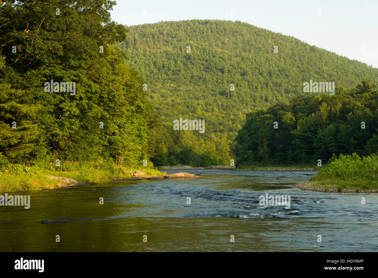 The West River in Dummerston, Vermont. Connecticut River Tributary ...