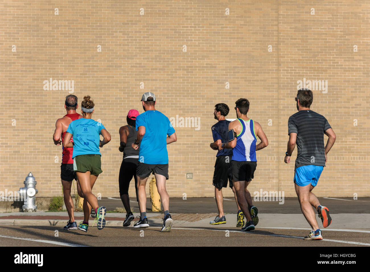 Group of people jogging, Memphis, Tennessee, USA Stock Photo Alamy