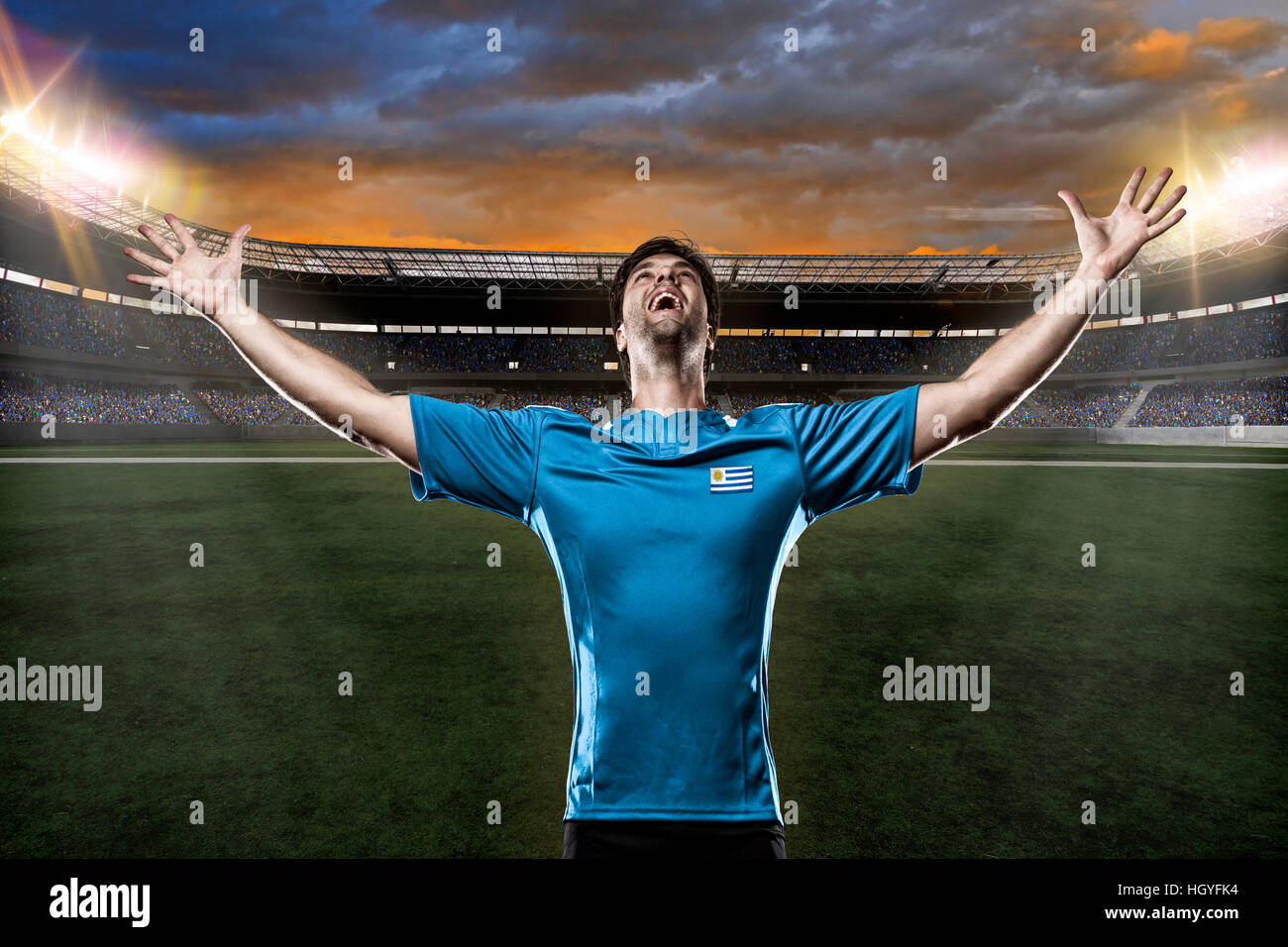 Uruguayan soccer fans hires stock photography and images Alamy