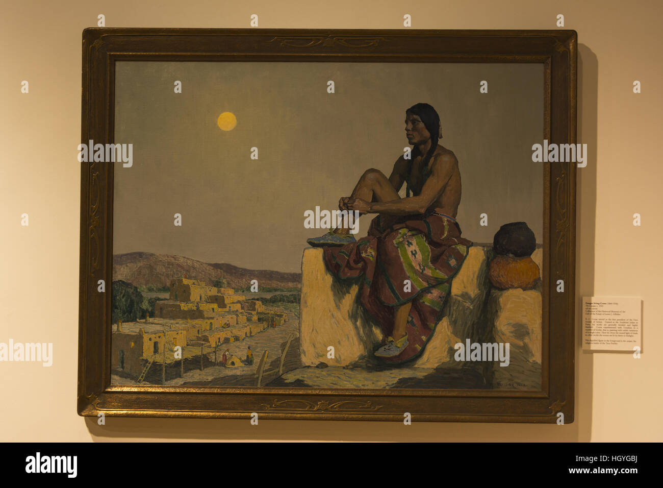New Mexico, Taos, Harwood Museum of Art, painting Stock Photo