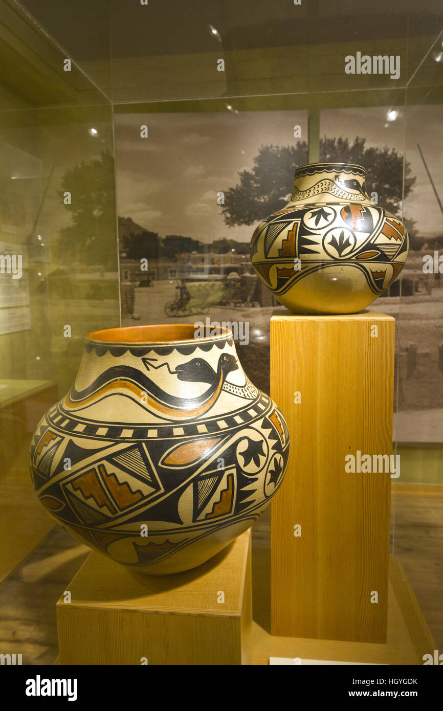 New Mexico, Taos, Millicent Rogers Museum, Native American pottery
