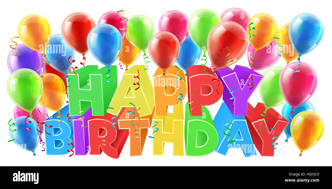 happy birthday streamers