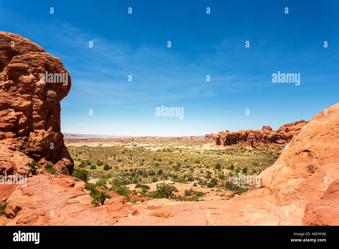 Landscape Photography Red Rocks Landscape with red rocks and skyline background Stock Photo - Alamy