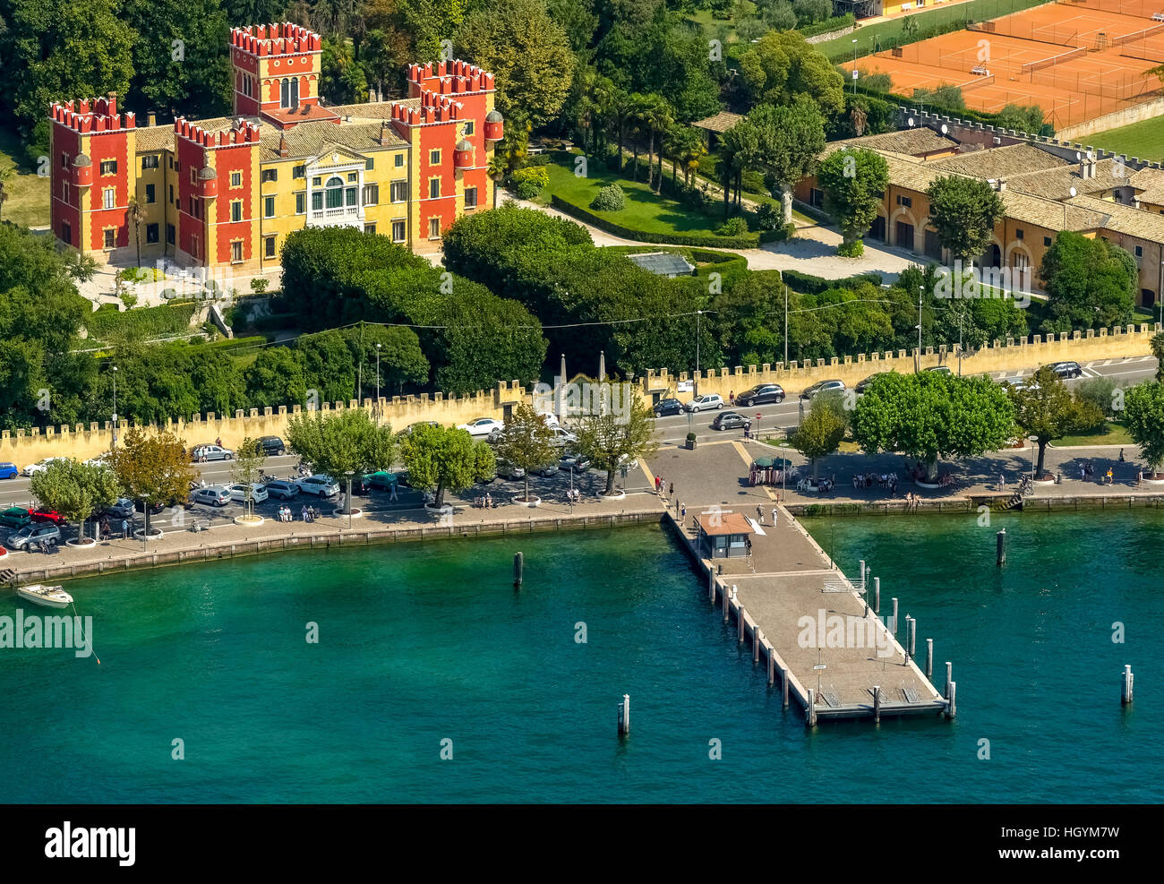 Villa Albertini, Garda, Lake Garda, Veneto, Italy Stock Photo