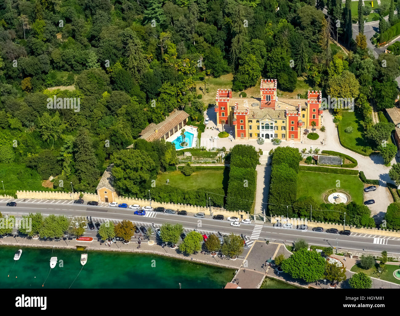Villa Albertini Garda Lake Garda Veneto Italy Stock Photo Alamy
