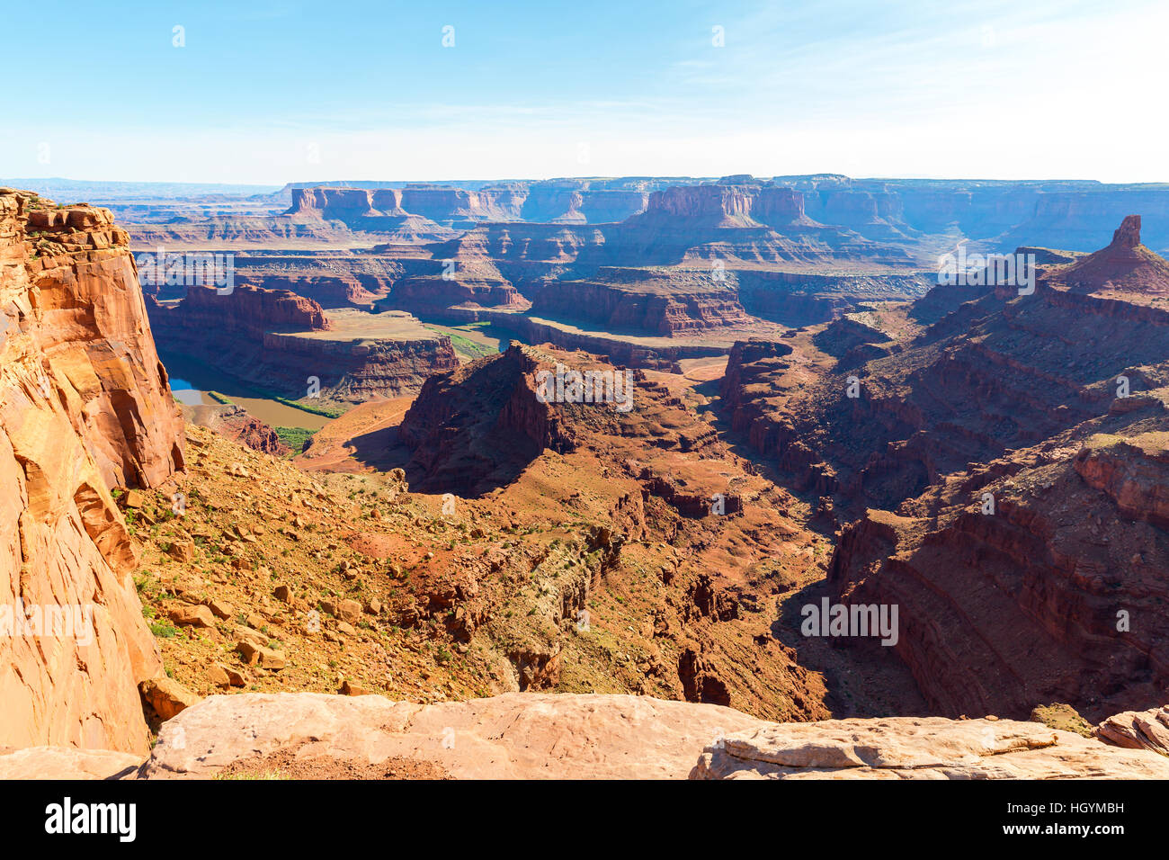 Panoramic view of canyon at Dead Horse State Park Stock Photo - Alamy