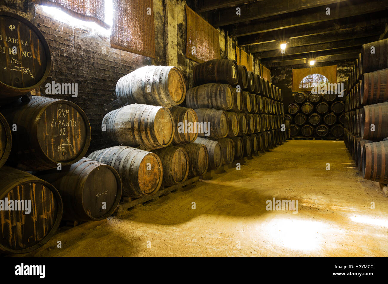 Stacked oak barrels in winery hires stock photography and images Alamy