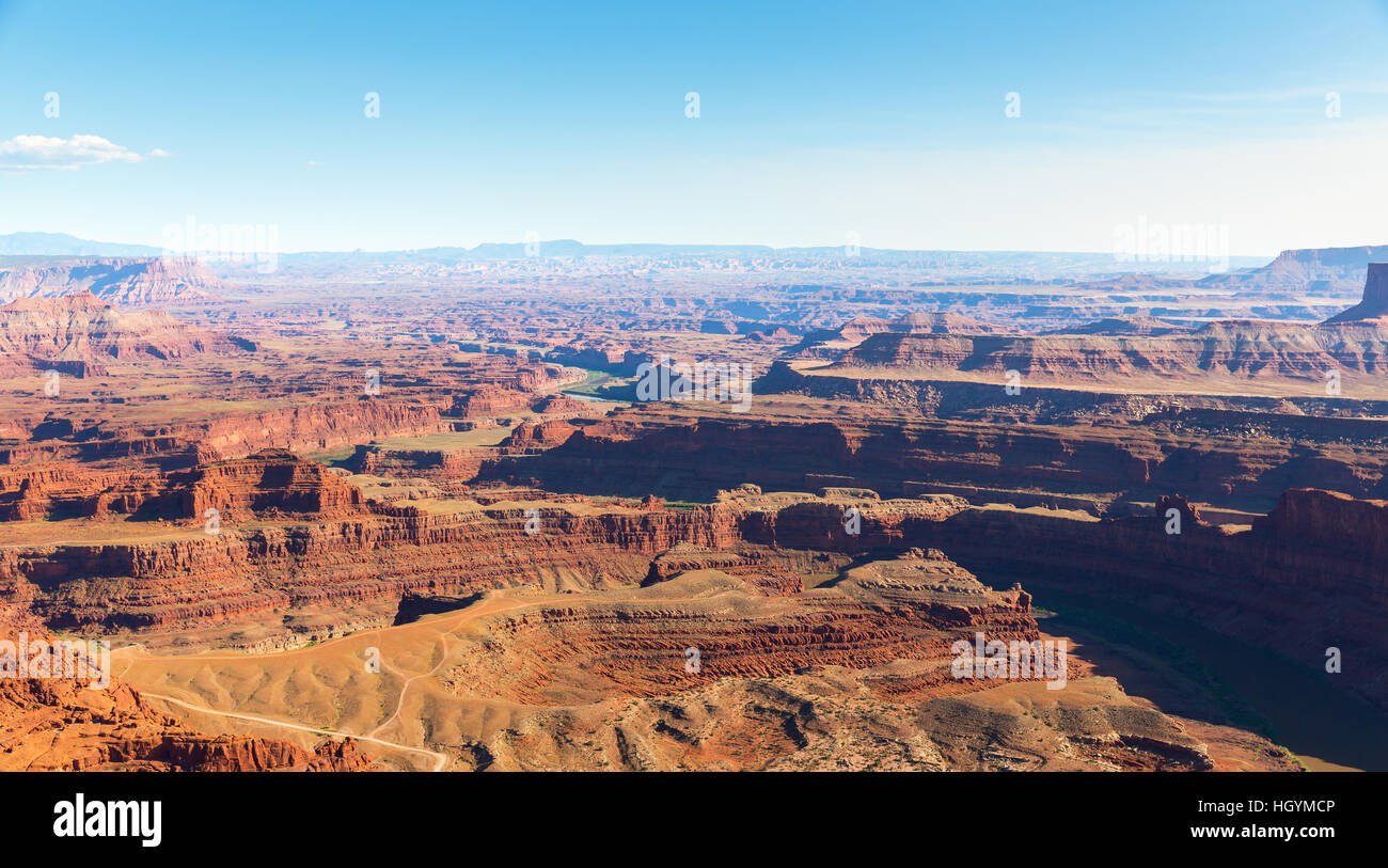 Panoramic view of canyon at Dead Horse State Park Stock Photo - Alamy