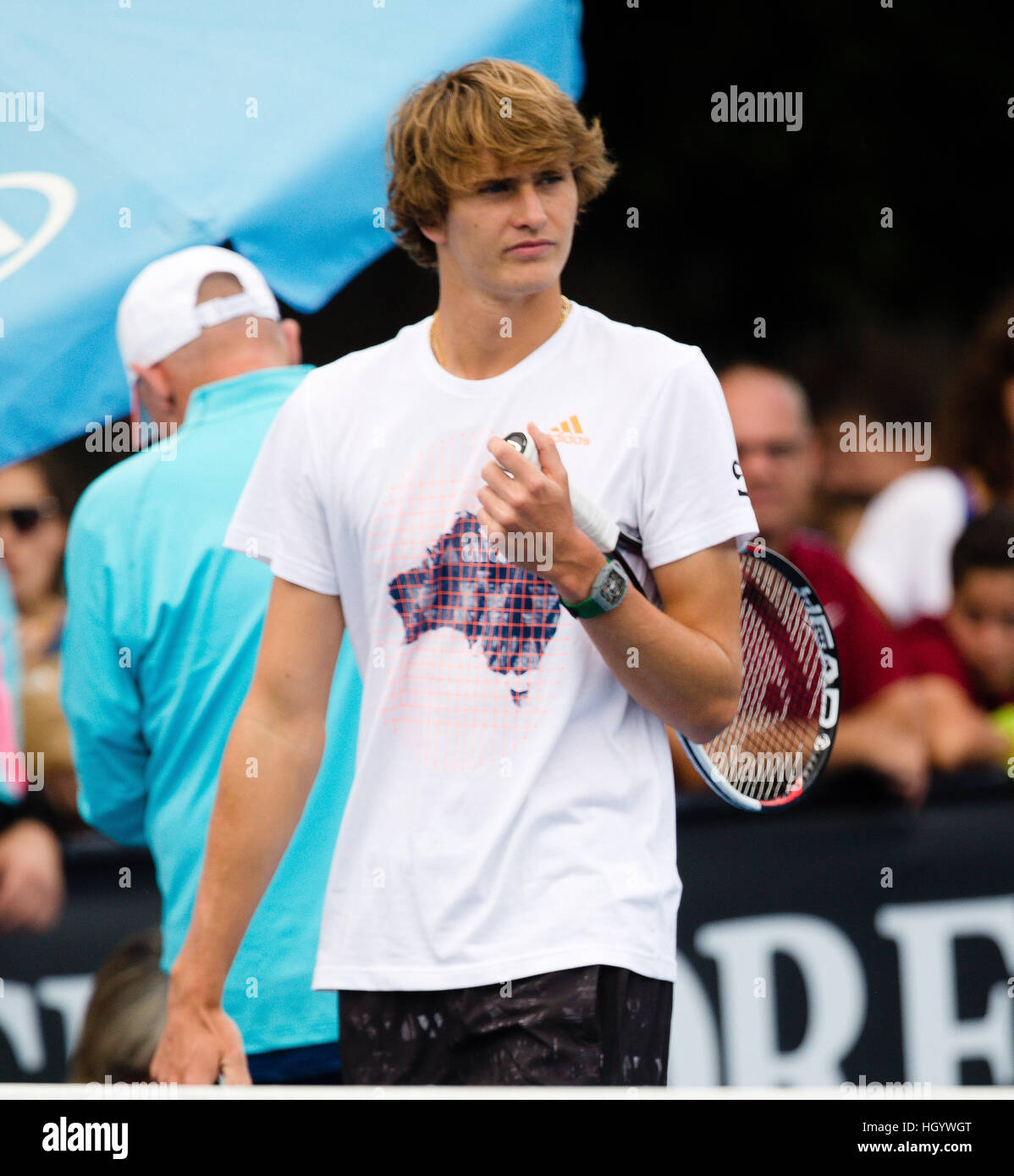 Alexander Zverev of Germany during a practice session at ...