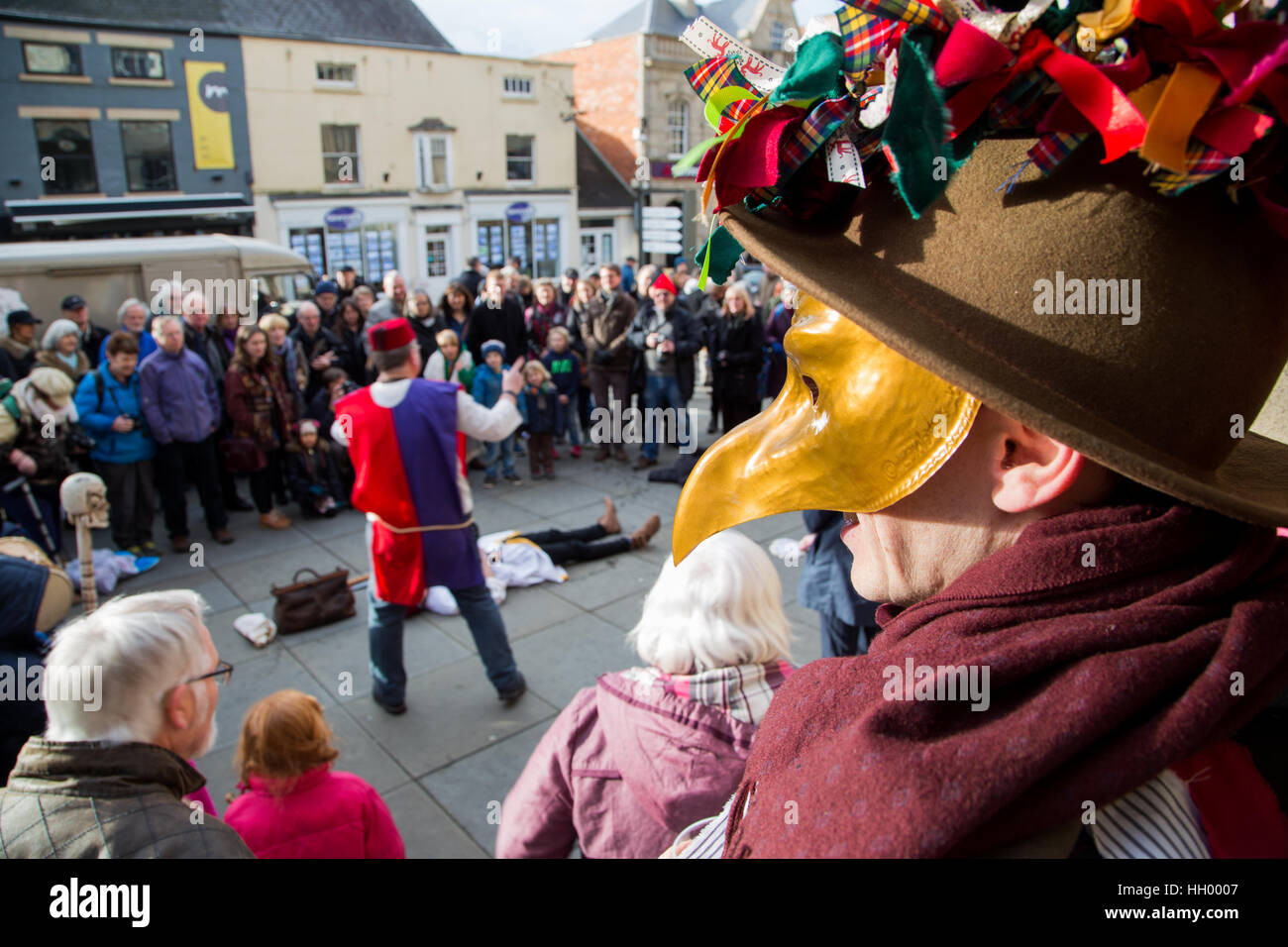 Stroud, Uk. 14th January 2017. The Annual Wassail Festival Takes Part 