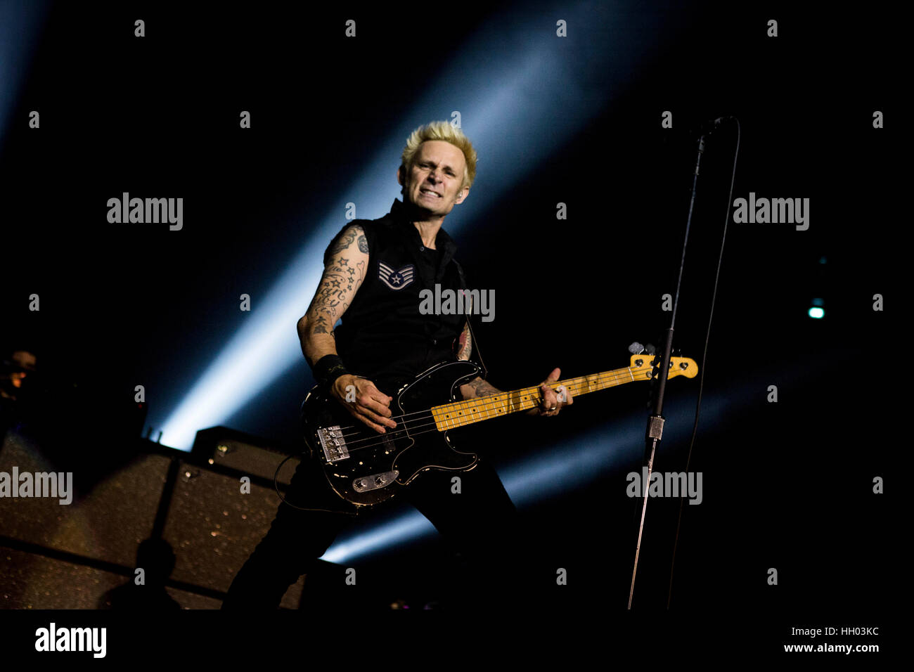 Assago, Milan, Italy. 14th January 2017. Green Day perform live at Mediolanum Forum Credit: Roberto Finizio/ Alamy Live News Stock Photo
