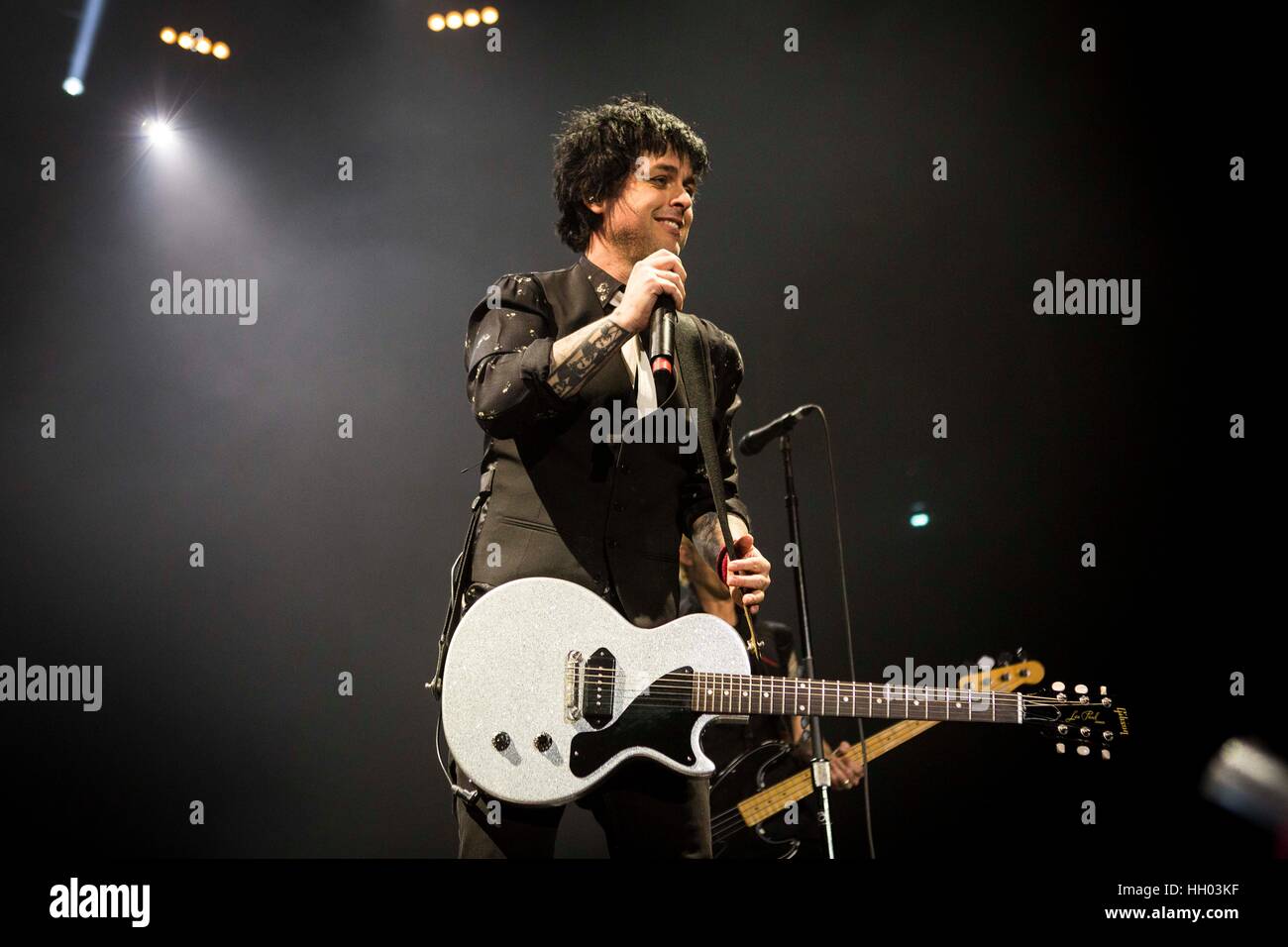 Assago, Milan, Italy. 14th January 2017. Green Day perform live at Mediolanum Forum Credit: Roberto Finizio/ Alamy Live News Stock Photo