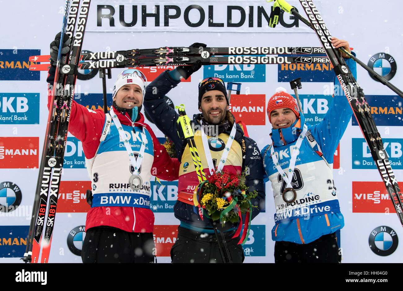Chiemgau Arena Ruhpolding Germany 15th January 2017 IBU Biathlon 